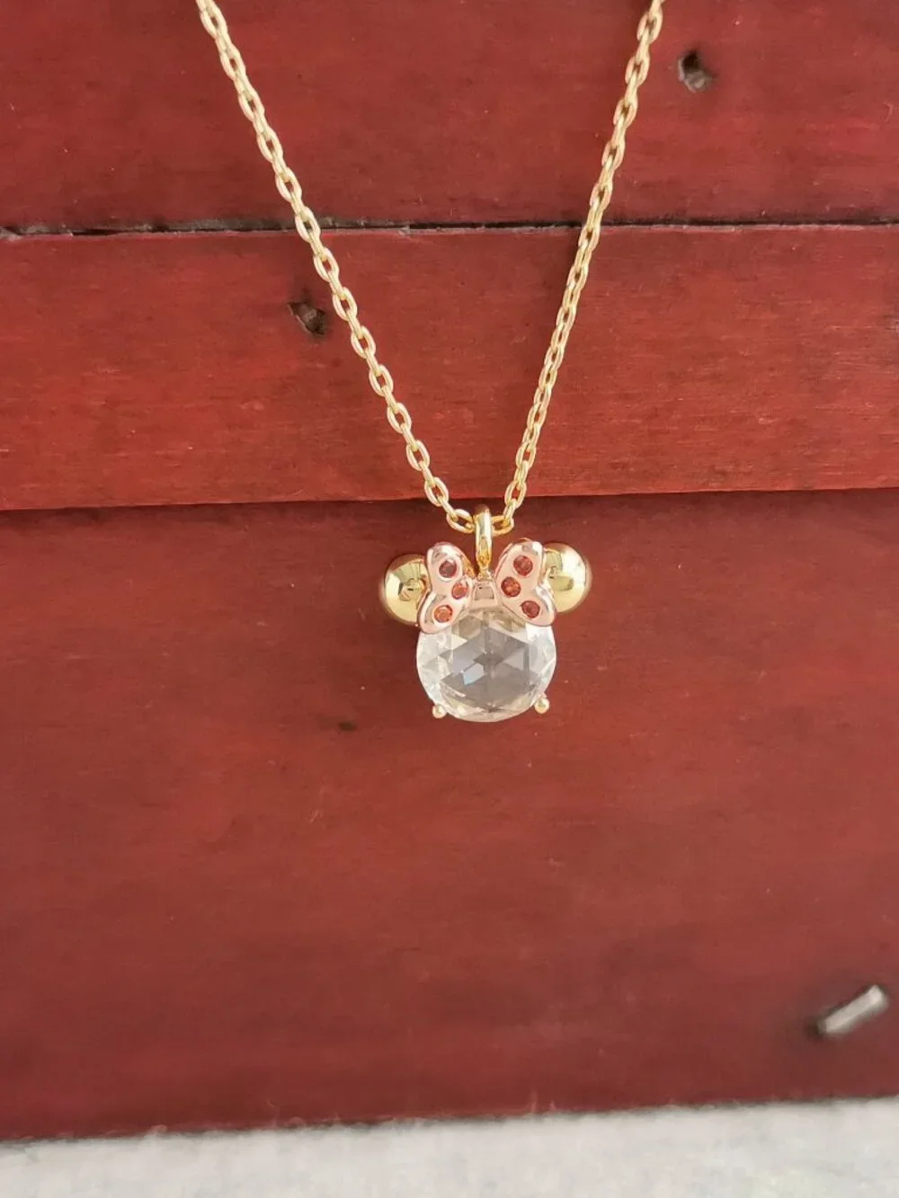 Kate Spade Disney Minnie Necklace - Gold & Clear